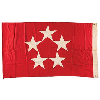 Omar Bradley&#39;s Five-Star General Flag, Flown at Fort Benning