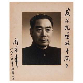 Chou En-lai Rare Signed Photograph - The First We Have Ever Offered