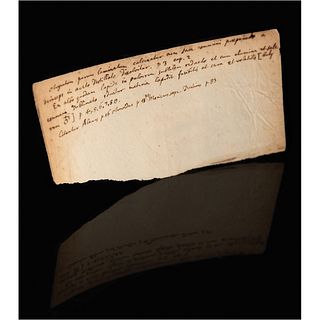 Isaac Newton Handwritten Scientific Notes on Alchemy