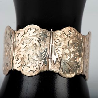Elegant Art Nouveau Sterling Silver Bracelet