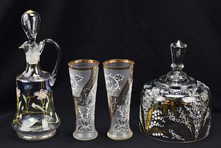 HAND PAINTED GLASS ITEMS