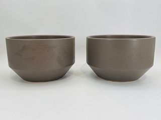 Pair of Ceramic Post Modern Planters