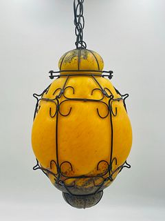 Venetian Caged Glass Pendant Light
