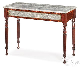 Rare Baltimore Federal slab table, early 19th c.