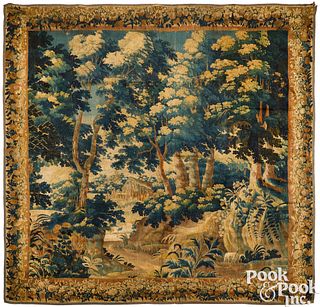 Large Flemish verdure tapestry, 18th c.