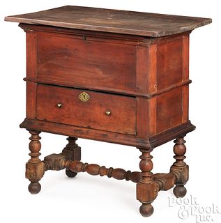 Hudson River Valley William and Mary gumwood chest