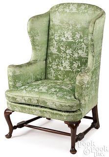 Boston Queen Anne mahogany easy chair, ca. 1765