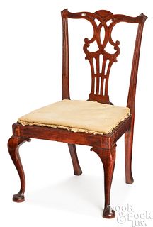 New England Queen Anne mahogany dining chair