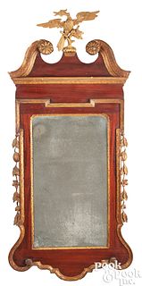 Mahogany and giltwood constitution mirror
