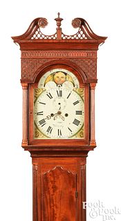 George III mahogany tall case clock, ca. 1775