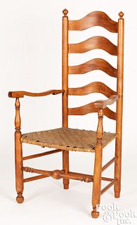 Delaware Valley five-slat ladderback armchair