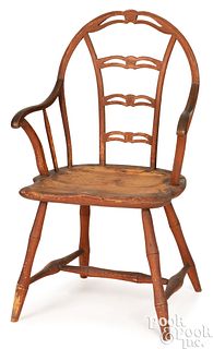 Philadelphia bowback Windsor armchair, ca. 1800
