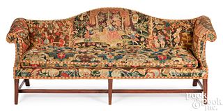 George III mahogany sofa, late 18th c.