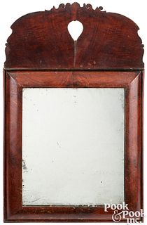 English mahogany Queen Anne looking glass