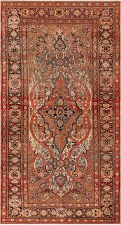 Antique Mohtasham Kashan rug 7 ft 11 in x 4 ft 1 in (2.41 m x 1.24 m)