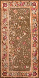 Antique French Savonnerie Rug 12 ft 3 in x 5 ft 11 in (3.73 m x 1.8 m)