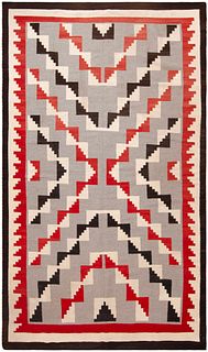Rare Room Size Native American Navajo Kilim 11 ft 4 in x 7 ft 0 in (3.45 m x 2.13 m)