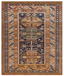 Antique Caucaisna Shirvan Rug 4 ft 10 in x 4 ft 0 in (1.47 m x 1.21 m)