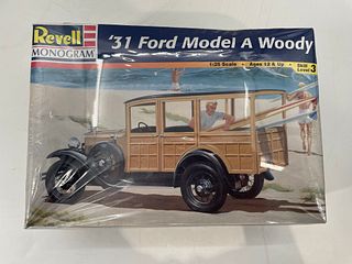 1931 Revell Monogram 1/25  Ford Model A Woody, Car Kit, Unopened Box