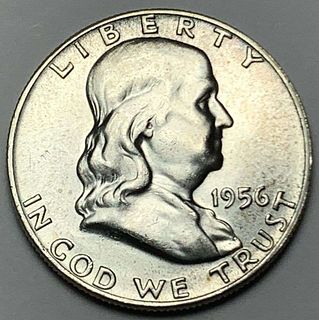 1956 Franklin Silver Half Dollar MS65 