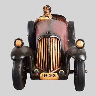 Vintage Model of a 1926 Bugatti Racecar