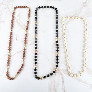 Bead and 14K Necklaces