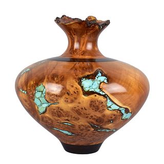 Richard Fitzgerald Turned Wood Vase