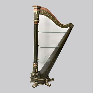 Modern Victorian Style Harp Shape Display Stand