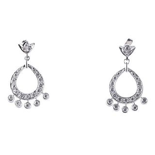 Leslie Greene 18k Gold Diamond Earrings