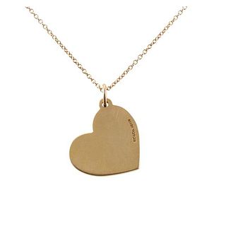 Tiffany &amp; Co 18k Gold Heart Pendant Necklace