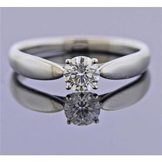 Tiffany &amp; Co 0.40ct E VS1 Diamond Engagement Platinum Ring