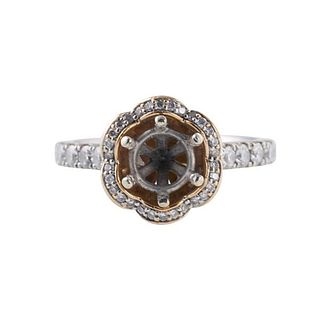 Disney 14k Gold Diamond Engagement Ring Setting 