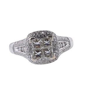 Gregg Ruth 18k Gold Diamond Engagement Ring