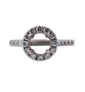 18k Gold Diamond Engagement Ring Setting