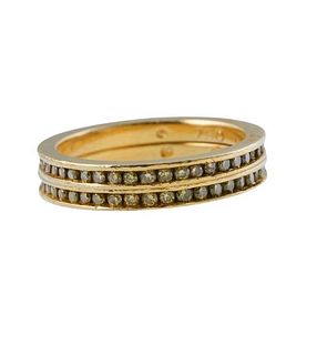 Hidalgo 18k Gold Diamond Band Ring Set