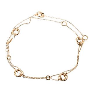 John Hardy 18k Gold Bamboo Link Chain Necklace