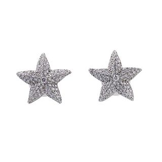 Roca 18k Gold Diamond Starfish Earrings
