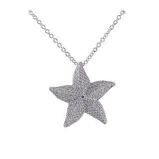 Roca 18k Gold Diamond Starfish Pendant Necklace