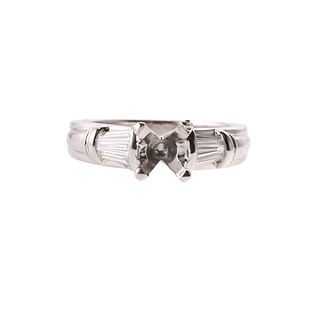 Scott Kay Platinum Diamond Engagement Ring Setting