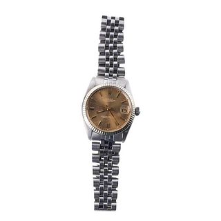 Rolex Datejust 18k Gold Stainless Steel Midsize Watch 6827