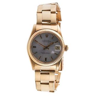 Rolex Datejust 1970s Midsize 14k Gold Watch 6827