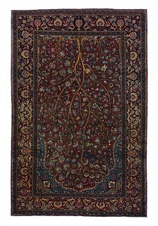 Antique Isfahan 4'7" x 7'1"