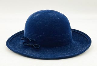 Vintage Women-s Hat in Royal Blue