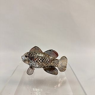 Christofle Silver Plate Fish, Lumiere D'Argent Collection