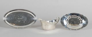 Three Pieces of Sterling Tableware, Wallace and Gorham 