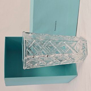 Tiffany Bamboo Pressed Glass Vase