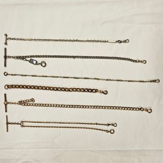 Collection of Six Watch Chains