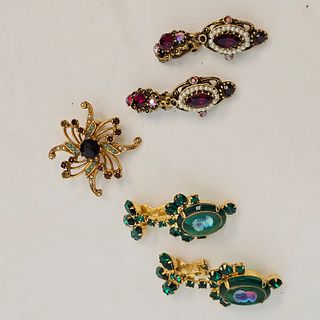 Weiss Clip on and Other Vintage Jewelry