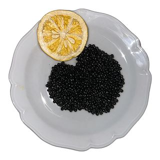 'Caviar' Limoges Plate 