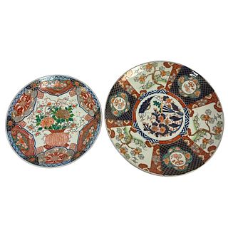 Two Large Imari Chargers